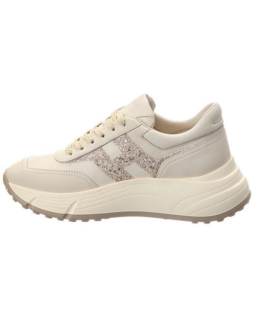 Hogan White Hi-Fi Leather Sneaker
