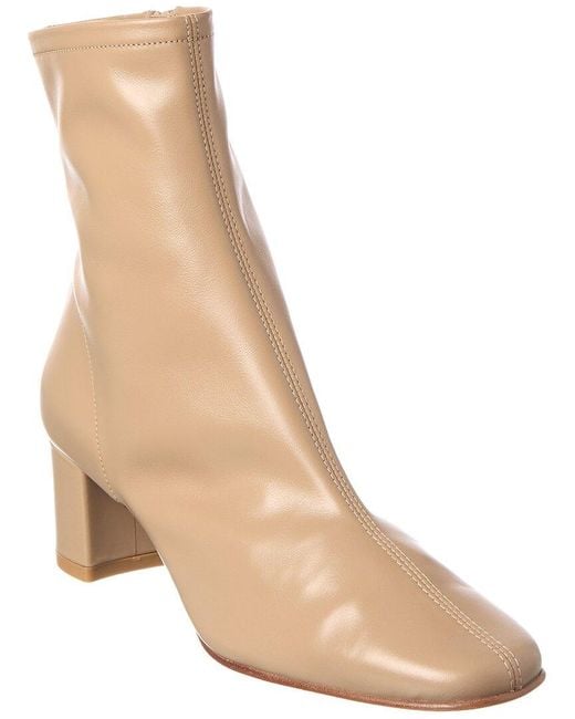 By Far Natural Sofia Leather Bootie