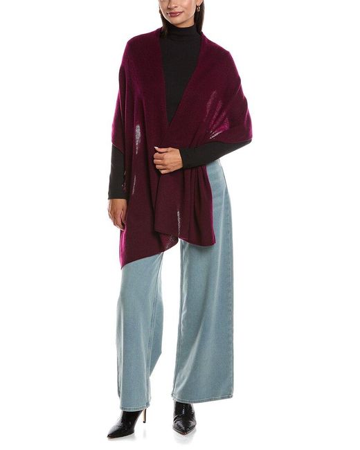 Phenix Red Featherweight Solid Cashmere Scarf