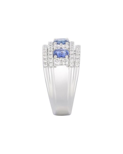 Gregg Ruth Blue 14K 1.98 Ct. Tw. Diamond & Sapphire Ring