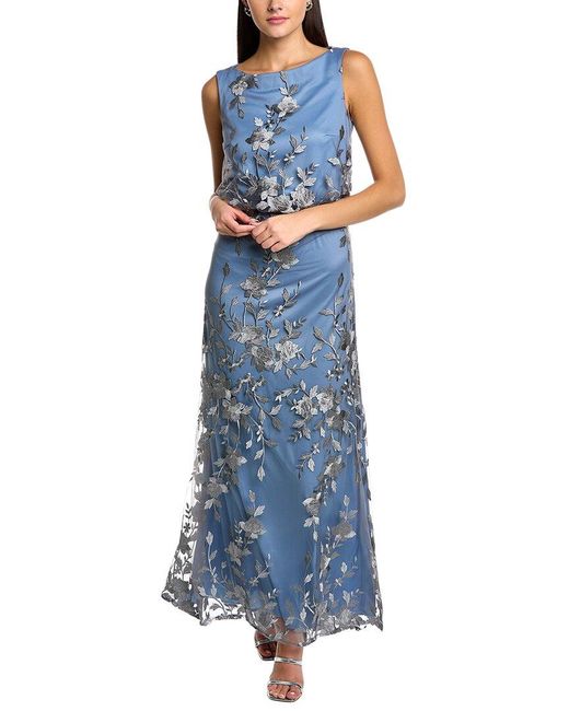 JS Collections Blue Aveline Gown
