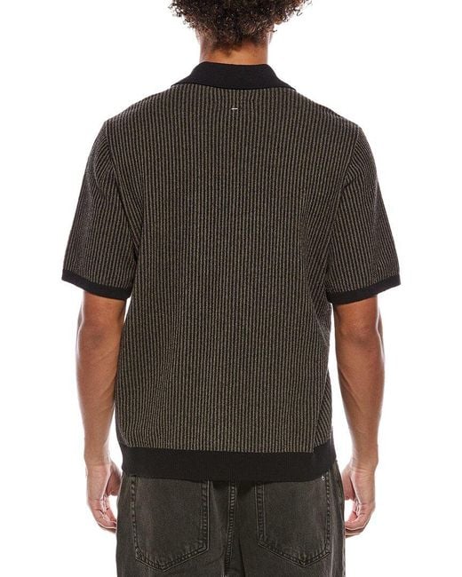 Rag & Bone Black Zuma Jacquard Zip Jacket for men