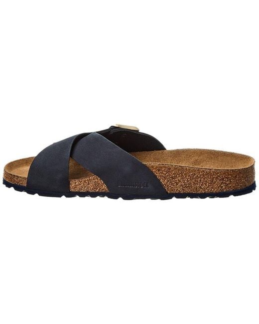 Birkenstock Blue Siena Soft Footbed Narrow Leather Sandal