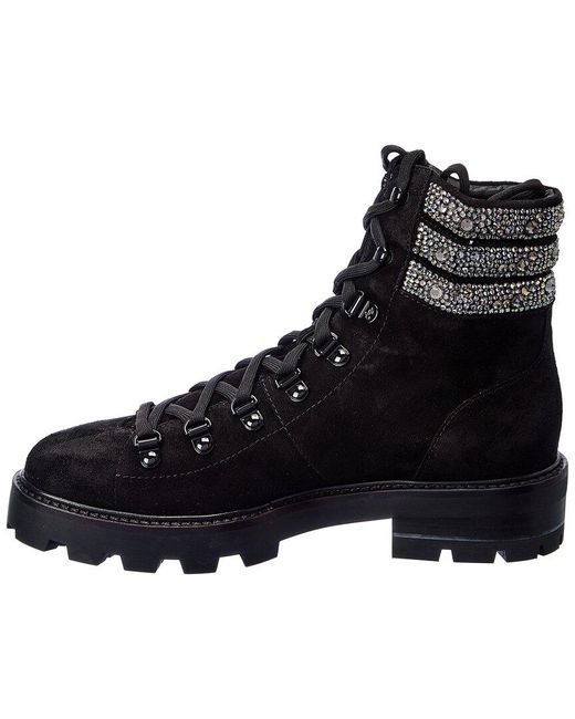 Jimmy Choo Black Eshe 65 Suede Bootie