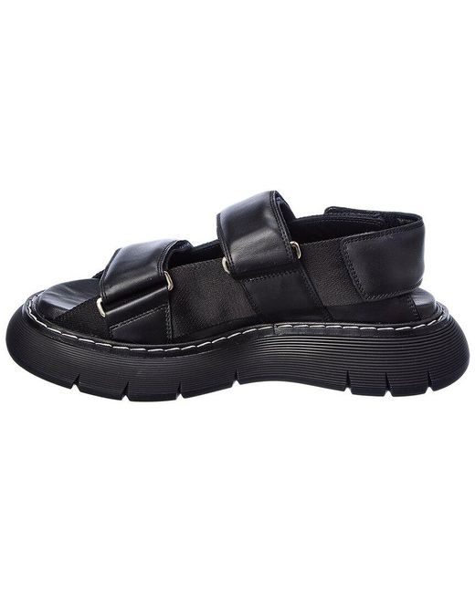 Khaite Black Murray Chunky Leather Sandal