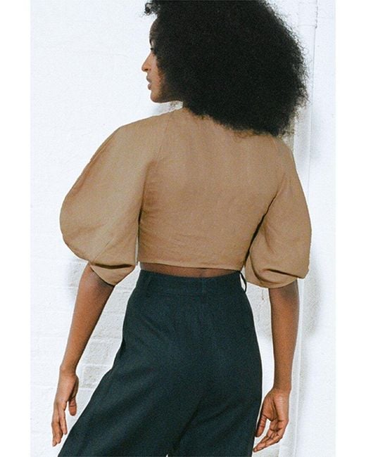 Mara Hoffman Brown Raya Blouse