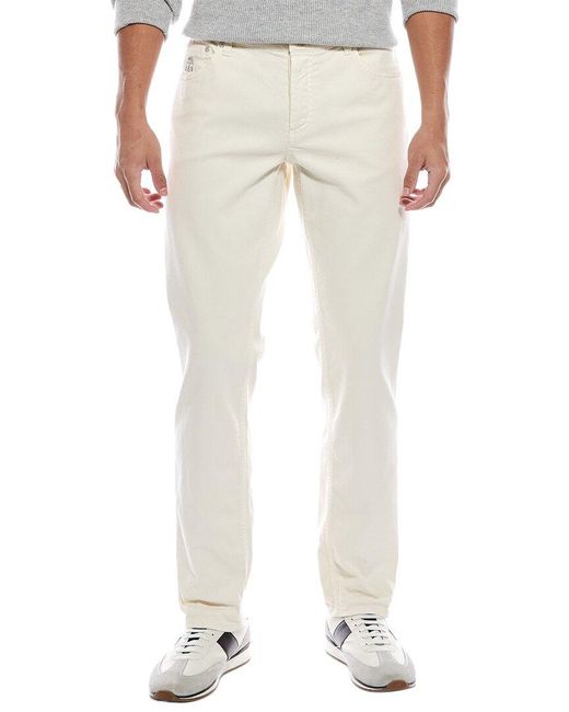 Brunello Cucinelli Natural Light Traditional Fit Jean for men