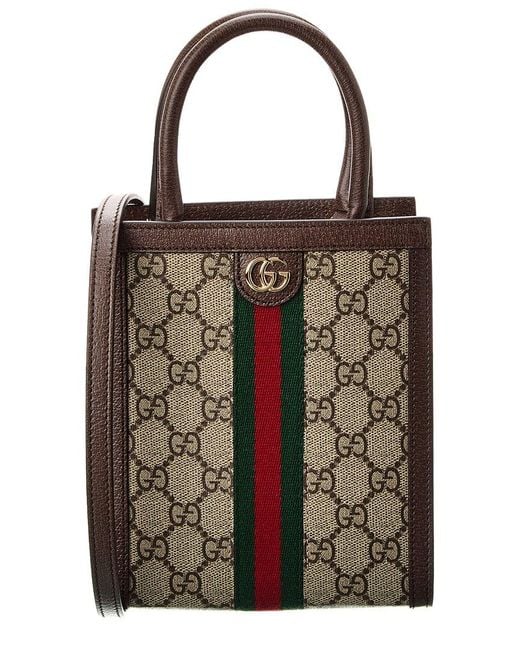 Gucci Black Ophidia GG Supreme Canvas & Leather Super Mini Bag