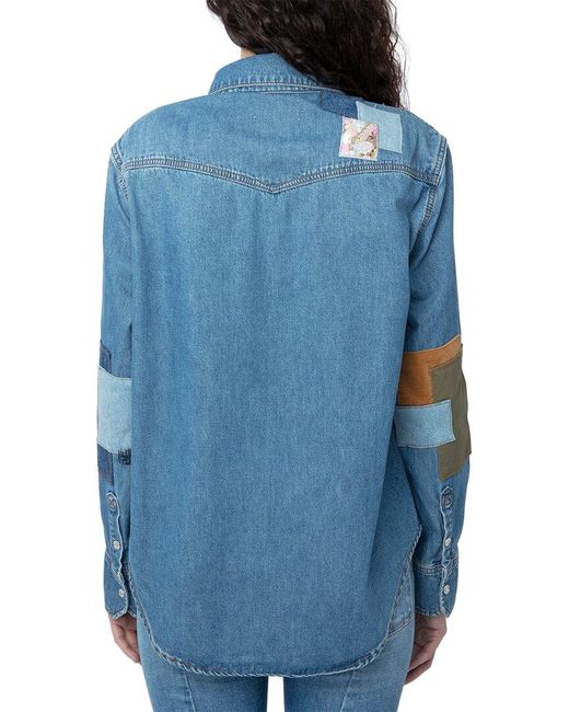 Zadig & Voltaire Blue Thelma Shirt
