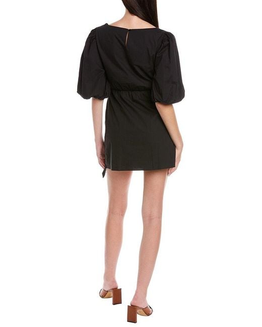 Garrie B Black Wrap Mini Dress