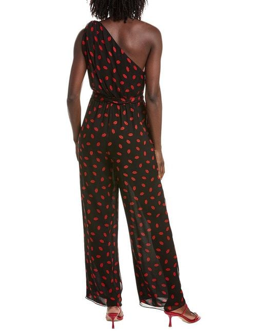Diane von Furstenberg Brown Josalie Silk Jumpsuit