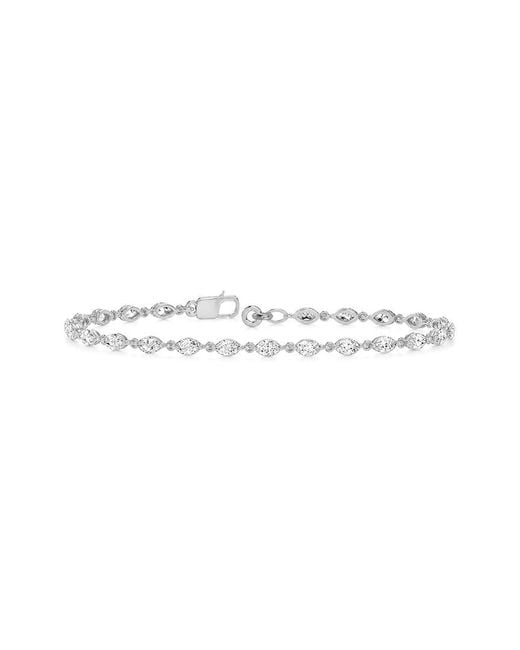 Lab Grown Diamonds White 14K 3.22 Ct. Tw. Lab-Grown Diamond Tennis Bracelet