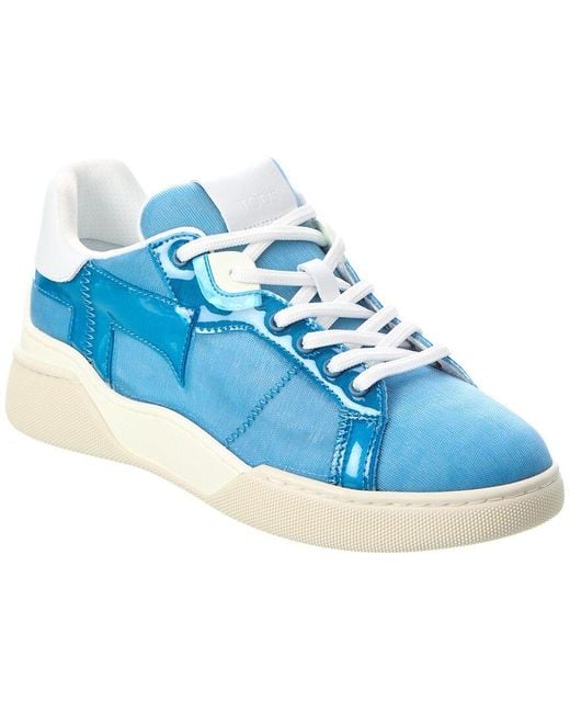 Tod's Blue Tods Vinyl & Mesh Sneaker