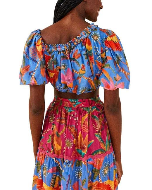 Farm Rio Red Crop Top