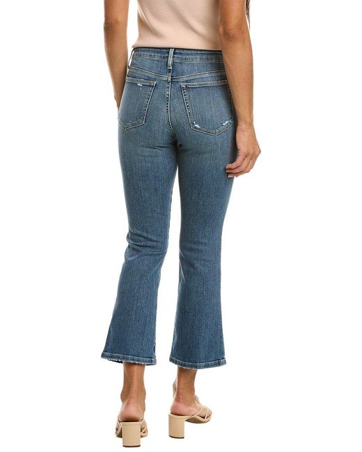 Joe's Jeans Blue Kyoko Crop Bootcut Jean