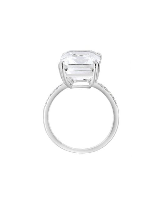 Effy Fine Jewelry White 14K 8.65 Ct. Tw. Diamond & Topaz Ring