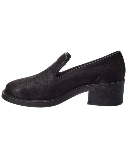 Tod's Black Pantafola Haircalf Loafer