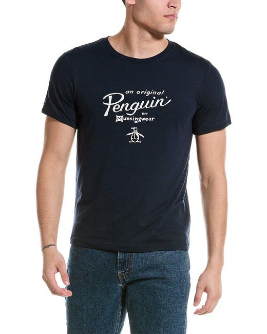 Original Penguin Black Ringer T-shirt for men