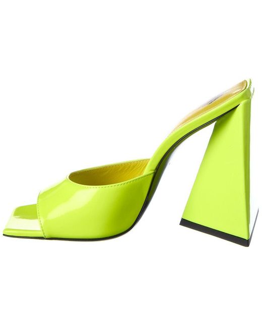The Attico Yellow Devon Leather Sandal