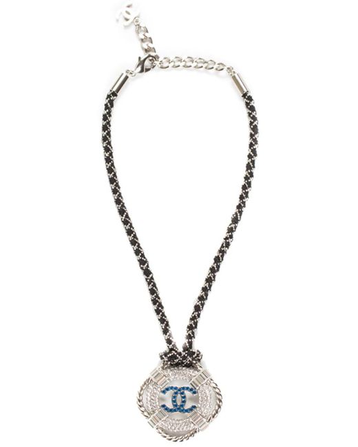 Chanel Metallic Cruise Collection 2019 Lifesaver Crystal Rope Necklace, Never Worn