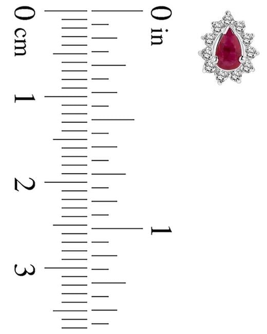 LEVARON Pink 14K 0.70 Ct. Tw. Diamond & Ruby Earrings
