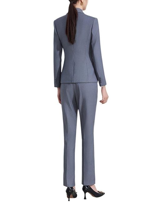 Linda Charm Blue 2Pc Blazer & Pant Set