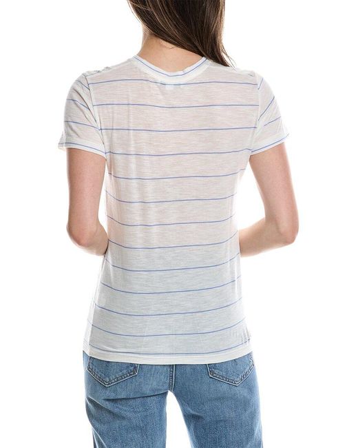 Vince White Striped T-shirt