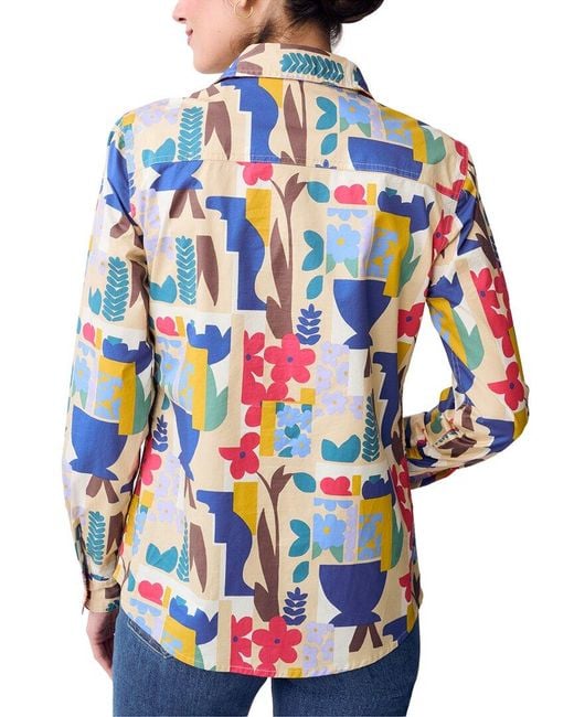 J.McLaughlin Blue Lois Blouse