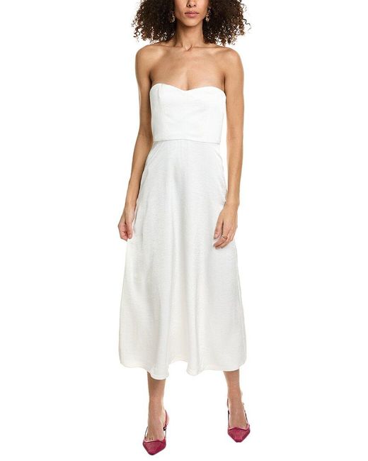 Ba&sh White Midi Dress