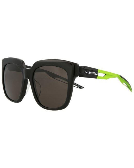 Balenciaga Black Unisex Bb0025sa 55mm Sunglasses for men