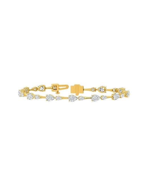 Lab Grown Diamonds White 14K 5.40 Ct. Tw. Lab-Grown Diamond Tennis Bracelet