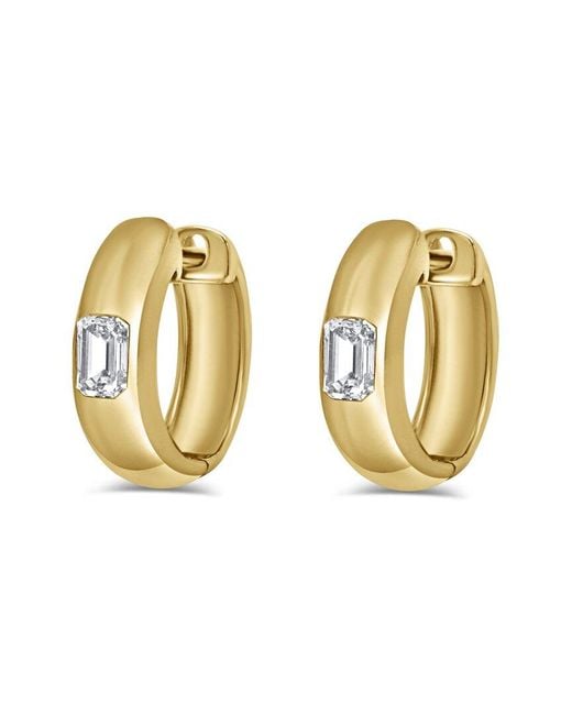Sabrina Designs Metallic 14K 0.62 Ct. Tw. Diamond Hoop Earrings