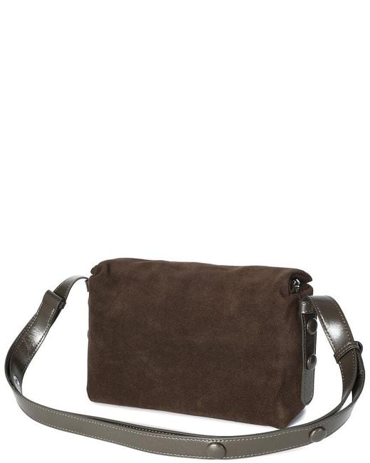 Tiffany & Fred Paris Brown Hand-Woven Leather Crossbody