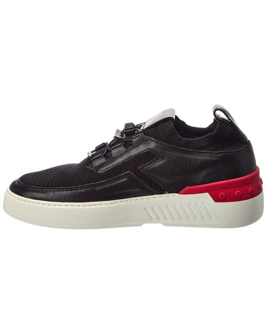 Tod's Blue Sportivo Leather Sneaker