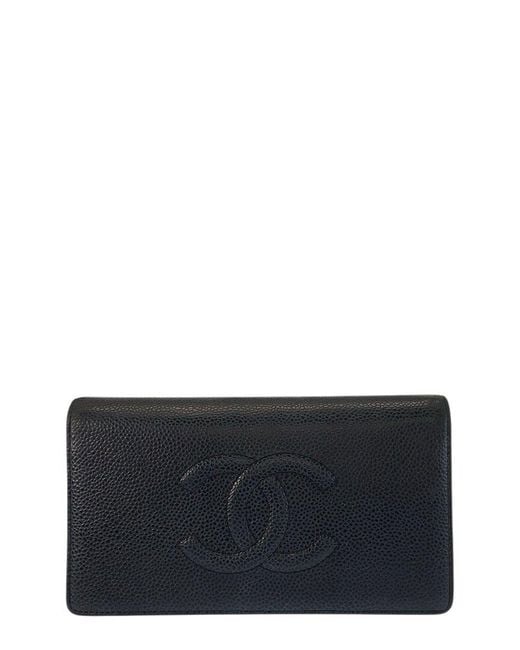 Chanel Gray Coco Mark Long Wallet (authentic Pre-loved)