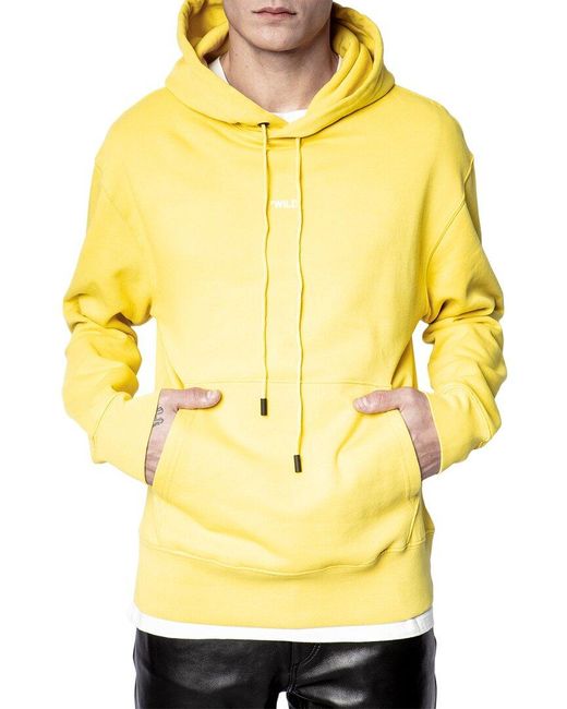 Zadig & Voltaire Sanchi Mo Photoprint Wild Hoodie in Yellow for Men | Lyst