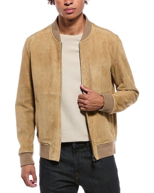 Isaia Natural Suede Jacket for men