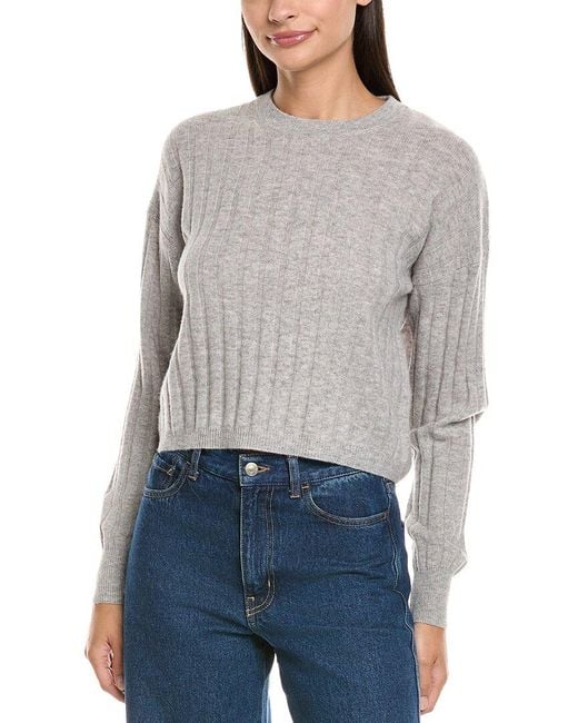 NAADAM Gray Wool & Cashmere-Blend Sweater