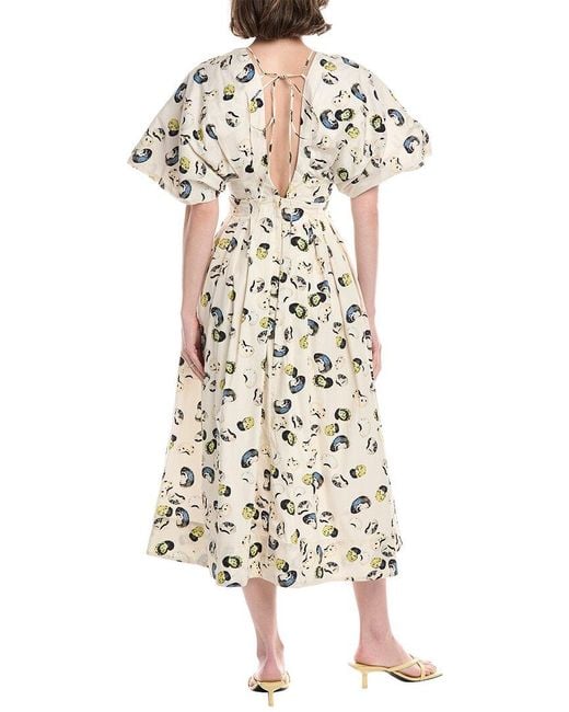 Agua Bendita White Cosecha Linen Maxi Dress