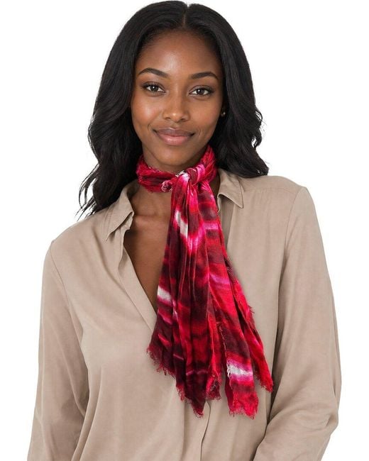 Blue Pacific Red Rain Neckerchief