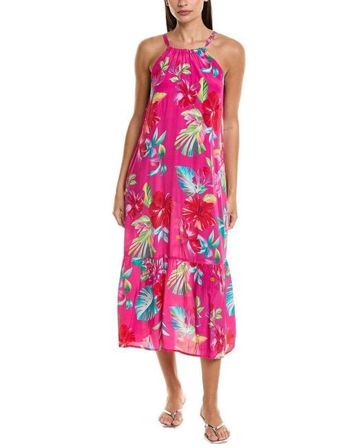 Tommy Bahama Pink Fiesta Floral Maxi Dress