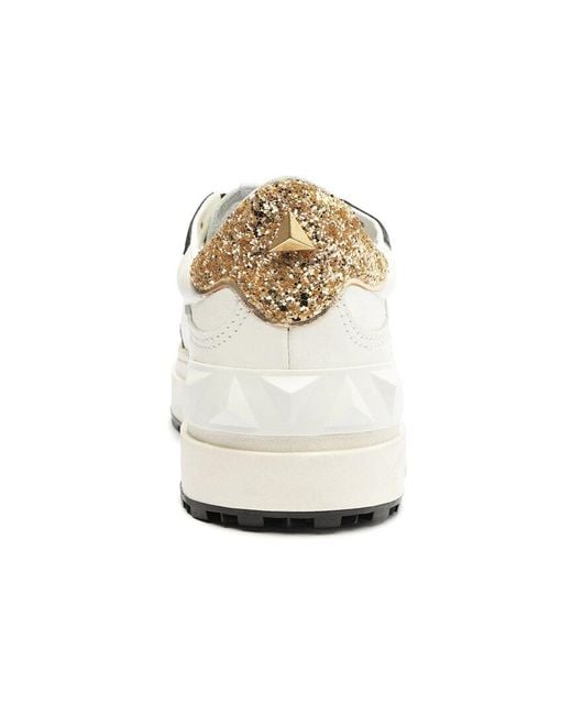 SCHUTZ SHOES White St Bold Leather Sneaker