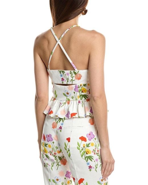 Borgo De Nor White Callie Pique Top
