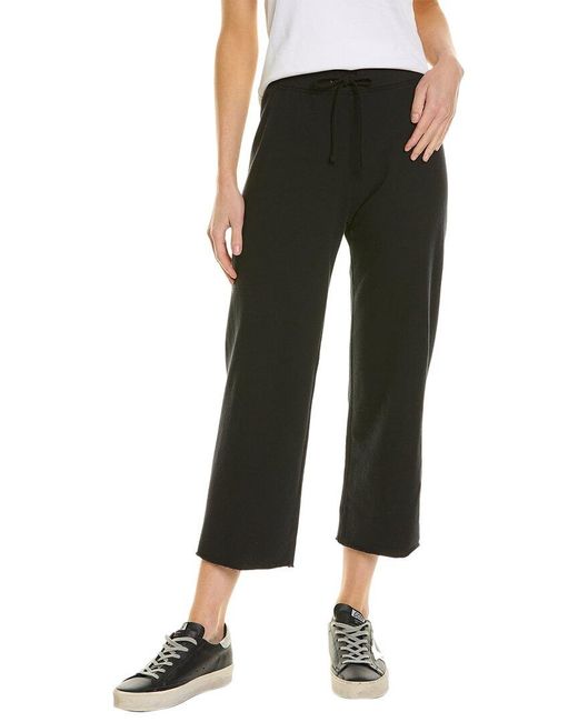 James Perse Black French Terry Sweatpant