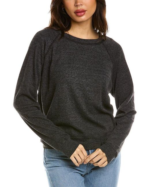 Michael Stars Synthetic Mira Raglan Pullover in Gray | Lyst