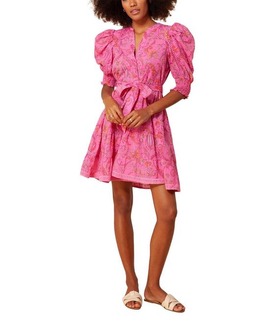 Hale Bob Pink Mini Dress