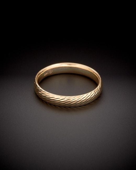 Italian Gold Black 14k Ring