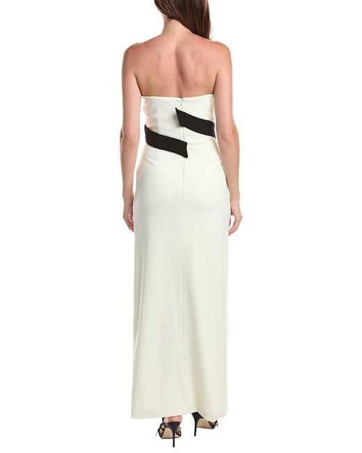 Issue New York Metallic Column Gown