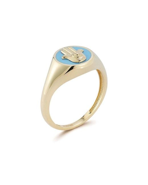 Ember Fine Jewelry White 14k Hamsa Signet Ring