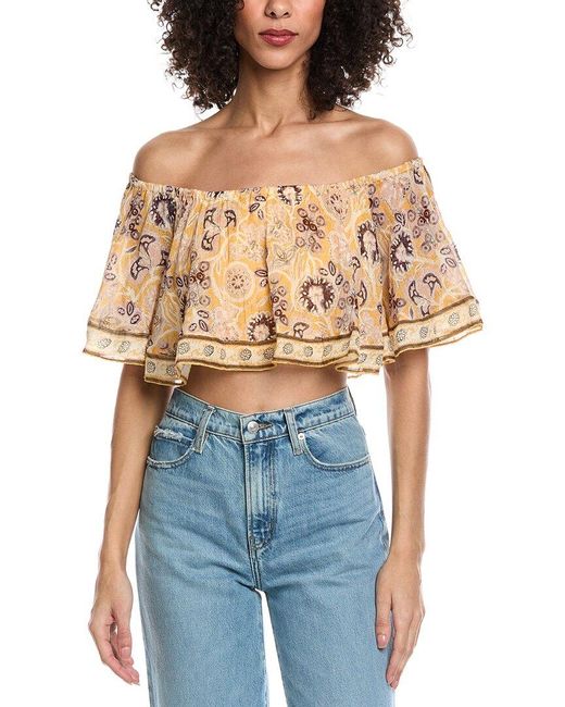 Ba&sh Blue Anthea Top